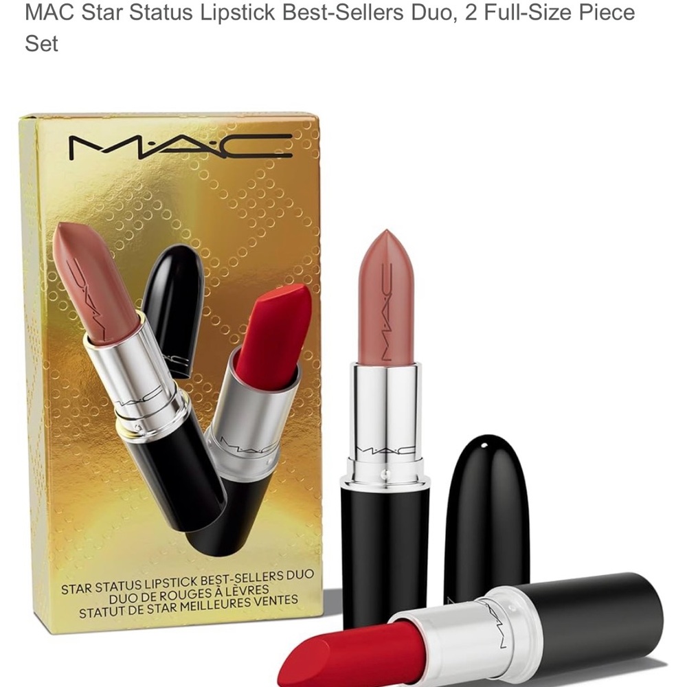 MAC Cosmetics Lipstick Best-Sellers Duo - Red and Brown NEW